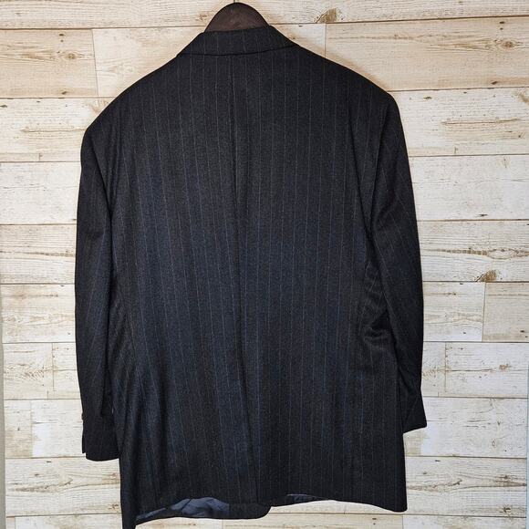 VTG Hart Schaffner Marx Wool Jacket Blazer Mens 46R Suit USA Fratelli Moda Tie - Picture 11 of 16